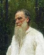 Ilya Repin Lev Nikolayevich Tolstoy shoeless. USA oil painting artist